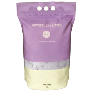 Pani Силікагелевий наповнювач для котячих туалетів, з ароматом лаванди, велика фракція, 5 л (2,3 кг)